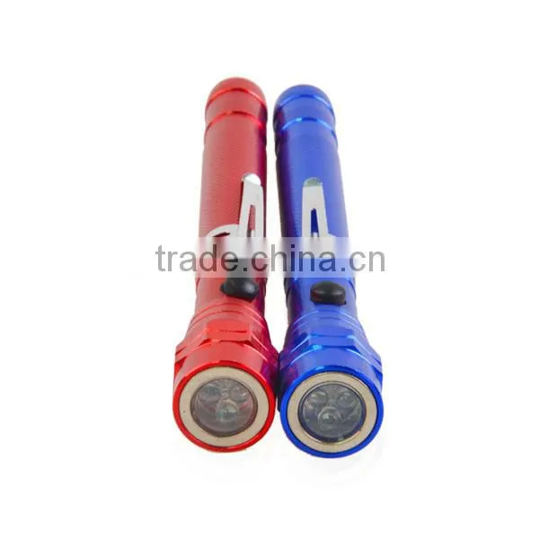 Magnetic 3 LED Flash Light Magnet Telescopic Flexible Torch