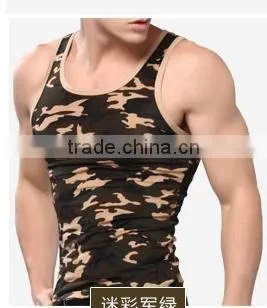 2015 Latest design Mens cotton camo vest