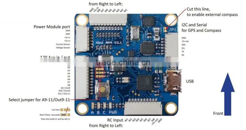 Rc Helicopter Parts Micro APM Mini APM 3.1Control Board
