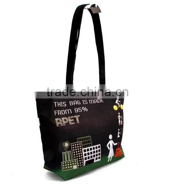 Used to be plastic bottle 100% recycled pet bag