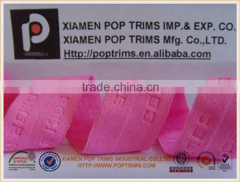 Centerfold elastic webbing, tape