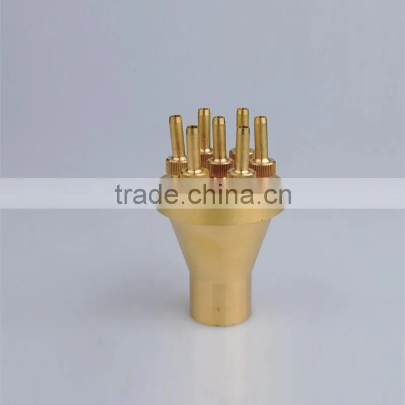 Brass Lotus Brass Nozzle,Geyser Brass Nozzle 1",Straight Stream Nozzle