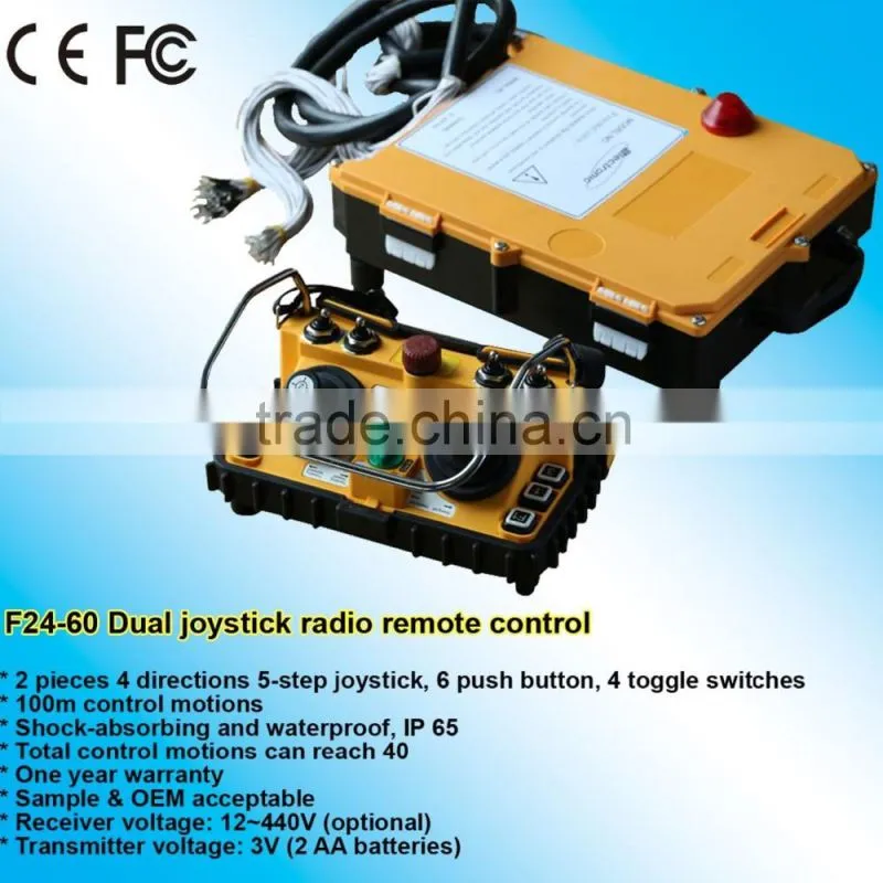 Top Design Hot Selling IP65 Joystick Remote Control for jib crane, tower crane