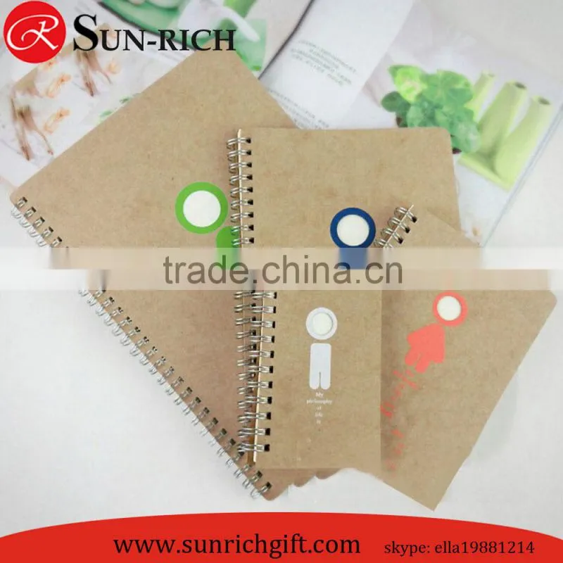 Custom double wire-o spiral notebook paper notebook for promotion