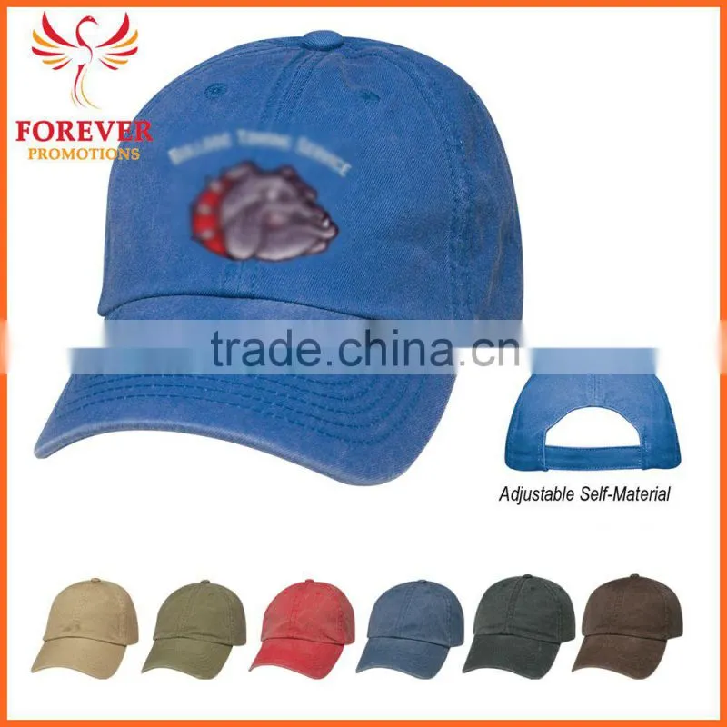 Unstrucured Crown Club Crown Embroidery Royal Blue Cotton Baseball Cap