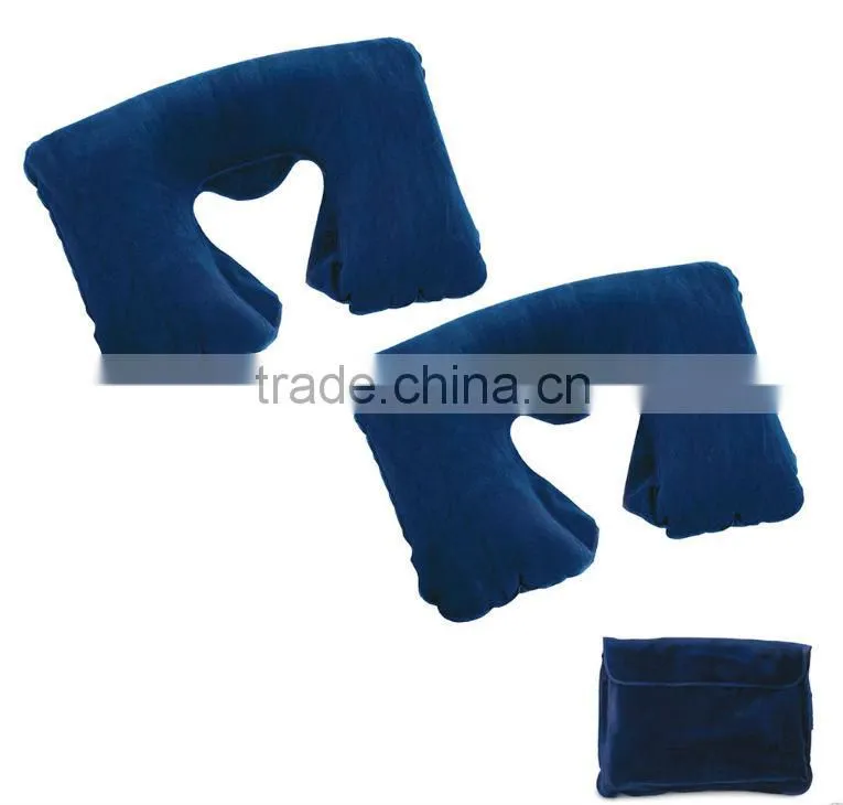 U-shap inflatable bed rest pillow