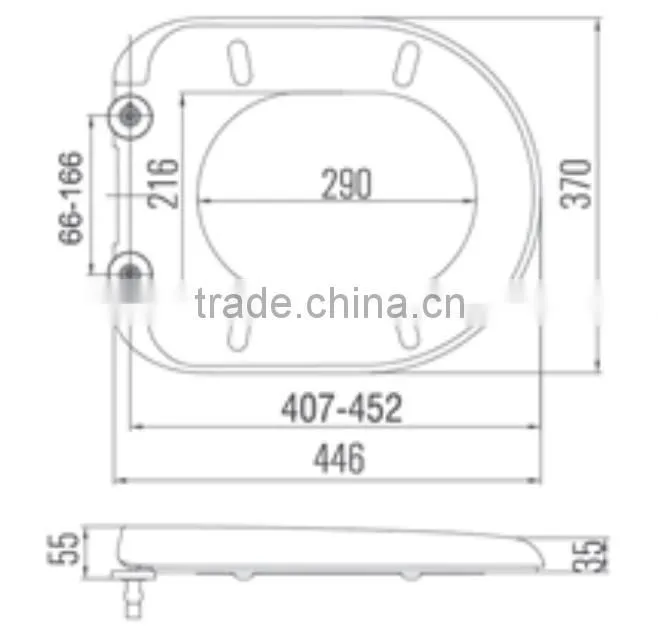 Comfortable ceramic urea toilet seat