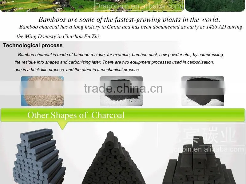 BBQ charcoal briquettes from Factory