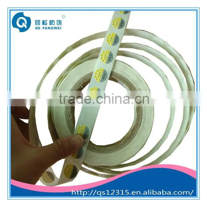 roll self adhesive sticker label