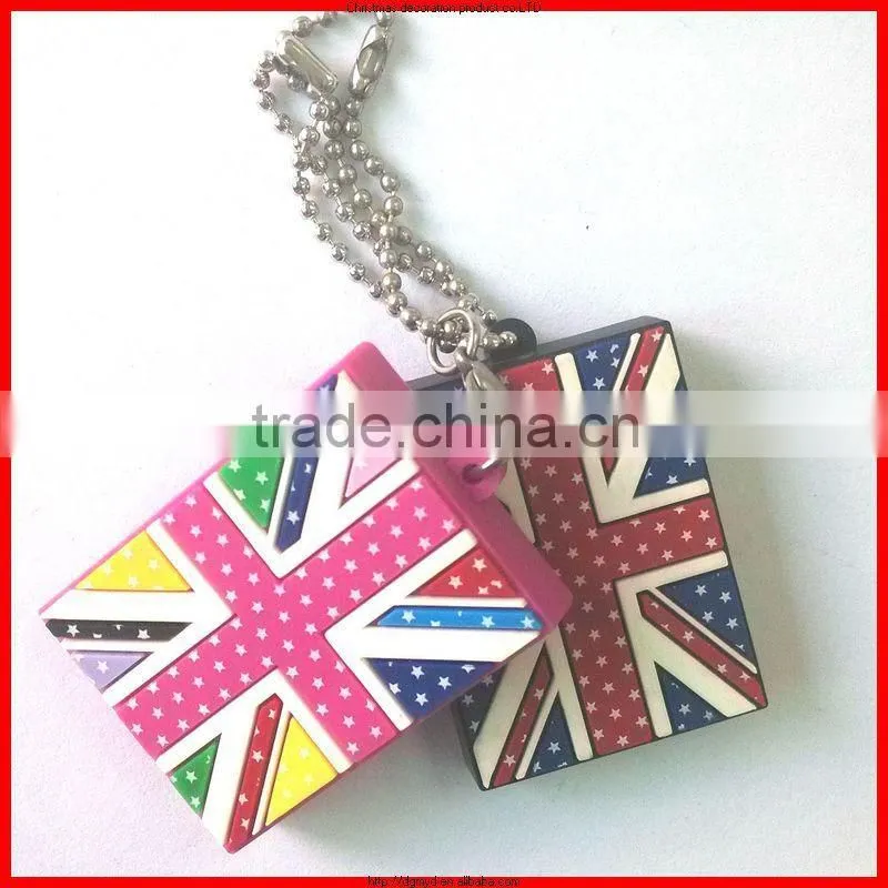 Meter flag square shape and economical wholesale key finder with keychain