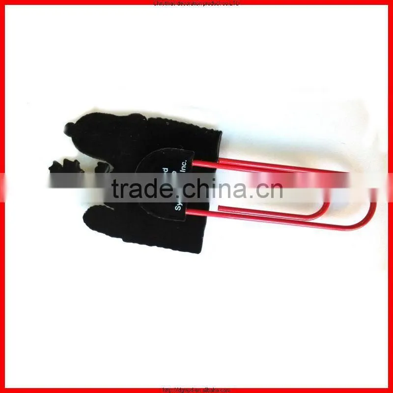 animal shape clear plastic image with metal paper cilp