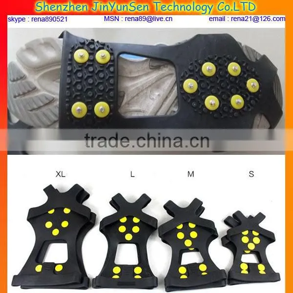 slip resistant snow chain crampons ice shoes spikes