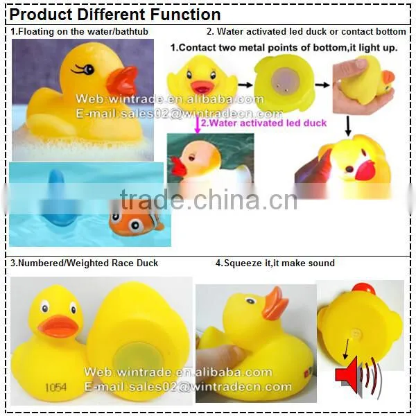 metal insert weighted river race rubber duck