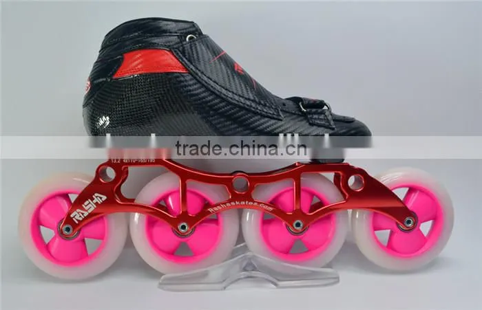 Rasha india speed skate roller skates OEM LOGO skate wheel high quality leather