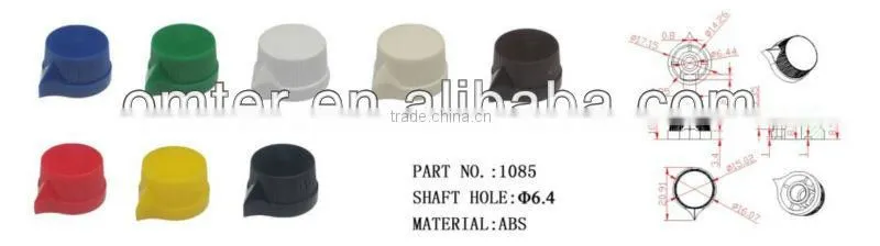 plastic Potentiometer Knobs