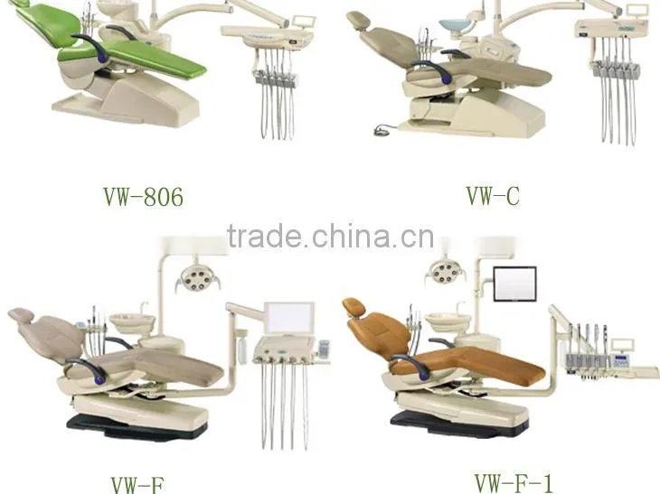 vw-806 down mounted dental chair good fan and wheels portable dental unit