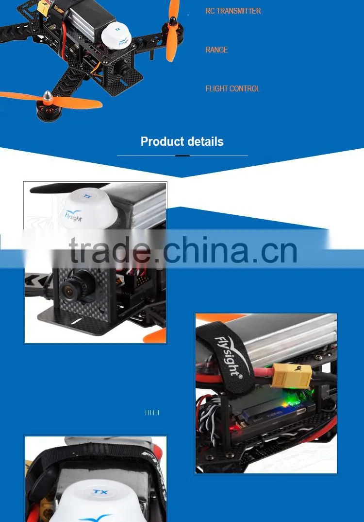 H1783 New Flysight RTF Speedy F250 V1.0 Combo 3K Full Carbon Fiber Frame FPV Racing HD Camera Quadcopter All in One Accessories