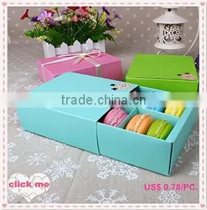 wedding paper cake box design with handle