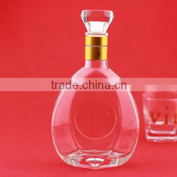 popularity cheap frosted vit bottles 700ml botellas de vidrio licores 750 ml cork glass bottle 700ml