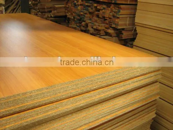 9m12mm15mm18mm E1 and E2 grade chipboard/particle board-Green core moistureproof particle board
