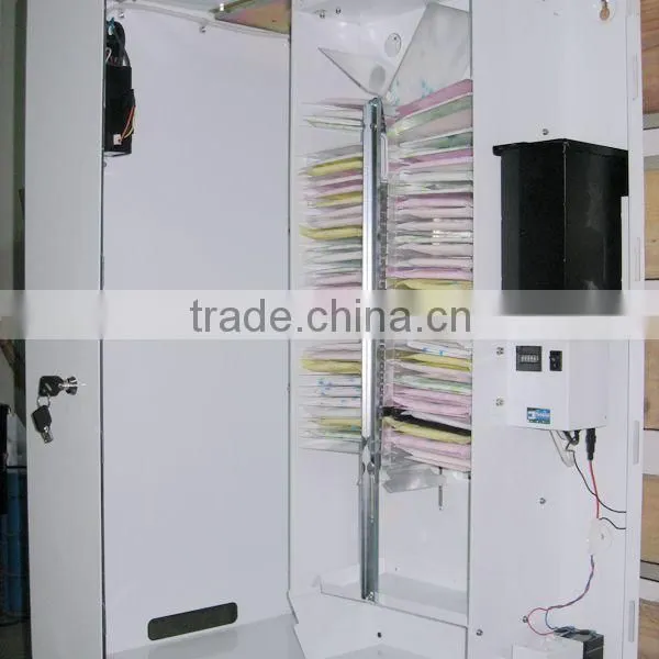 Battery Powered Women Sanitary Pad Vending Machine for Hot Sale
