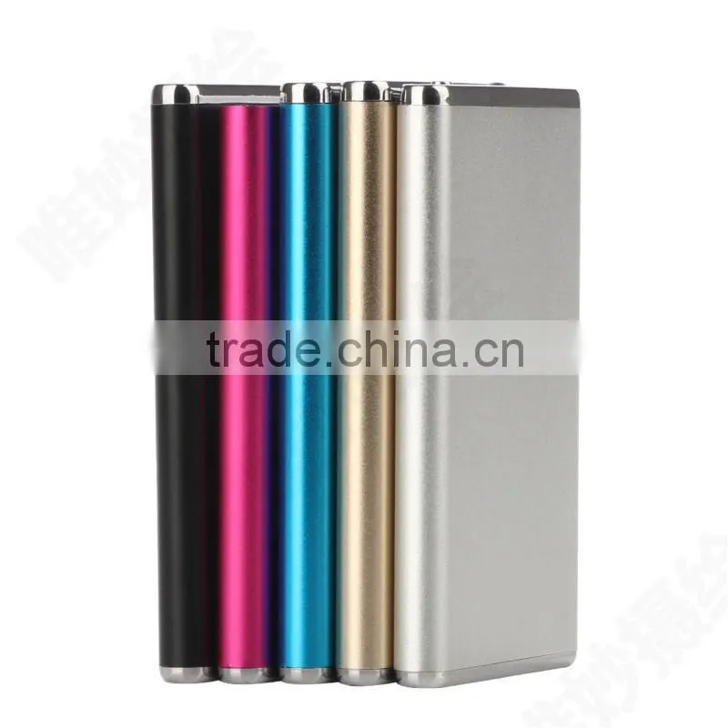 aluminium alloy portable li-polymer ultra thin power bank 8000mah