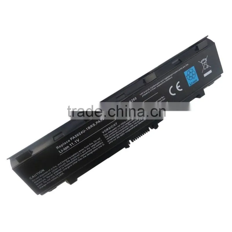 Replacement Laptop Batteries For 11.1V 4400MAH TOS T752 T852 in Black Color with CE Standwards