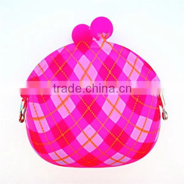 Candy colors silicone waterproof bag/silicone purse and bag/silicone make up bag