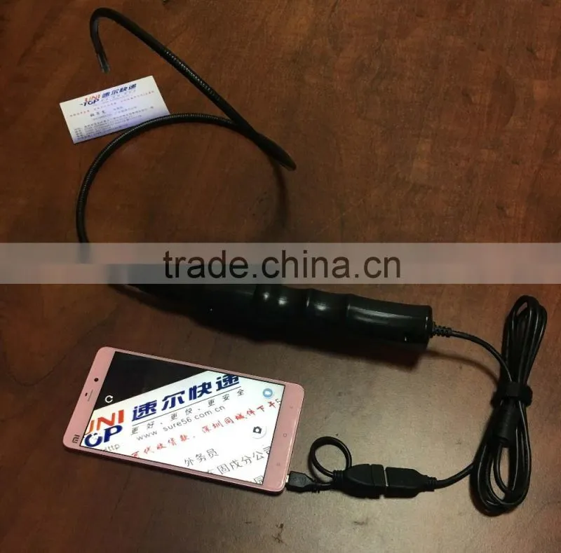 1280*1024 resolution 7mm android endoscope camera with mirror magnet hook accessories