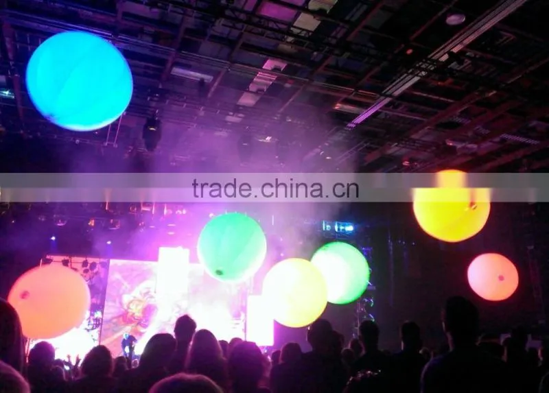 hot sell 1.5m Diameter Advertising Inflatable Trip led Balloon with printed stand LED Balloon for Concert or Action or Party