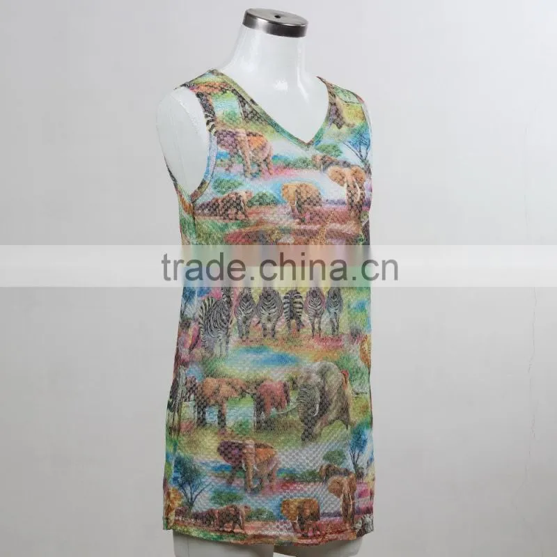 F5S15197 Tank Top Woman Summer 2016 China Manufacturer