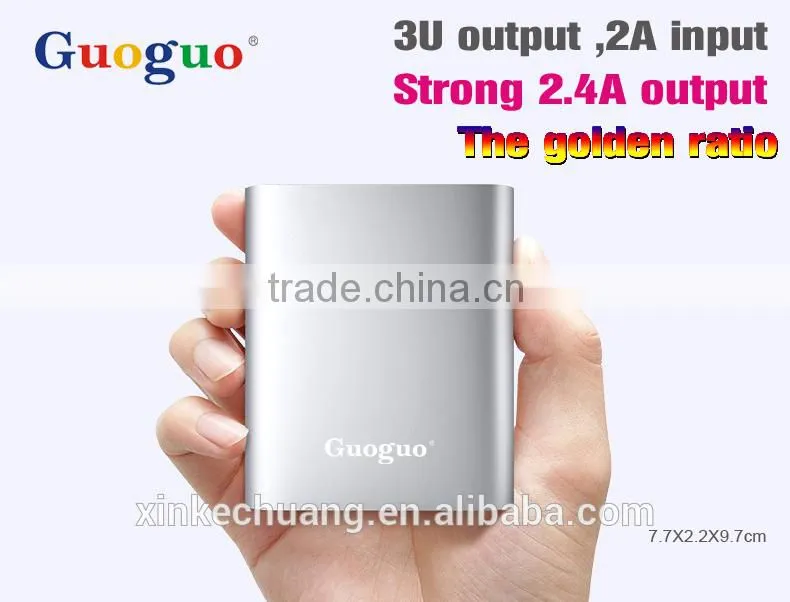 OEM portable 3 in 1 power bank 10400mah