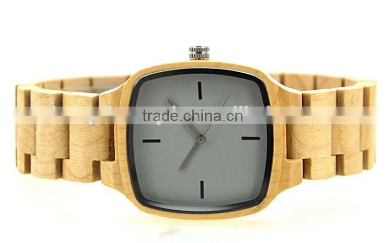 2016 High quality sandalwood quartz wooden watches for couple