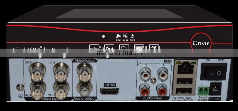 10 Inch TFT Monitor 9CH D1 720P High definition DVR NVR HVR All in one hybrid dvr