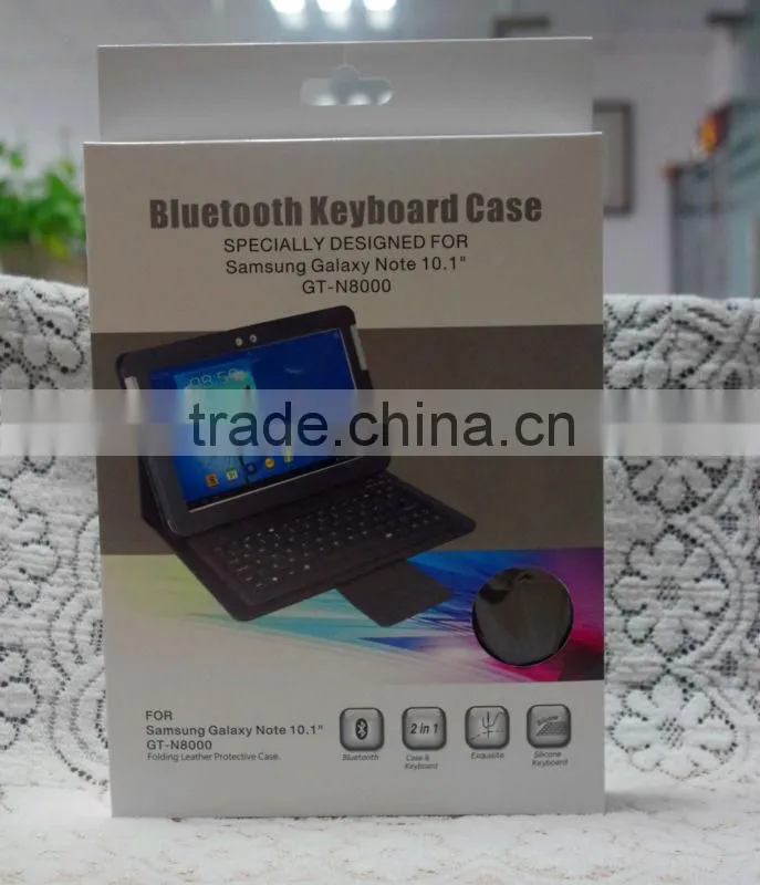 CE FCC ROHS bluetooth keyboard for samsung galaxy note 10.1"N8000 BK-N8000
