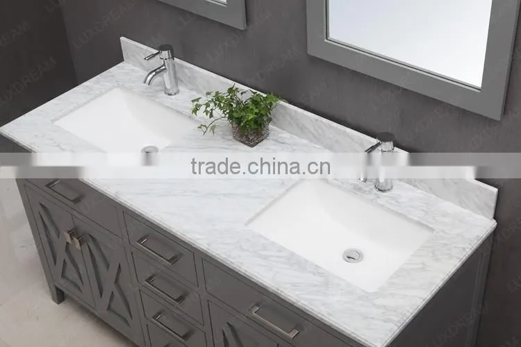 60 inch Double sink bathroom vanity for two people used