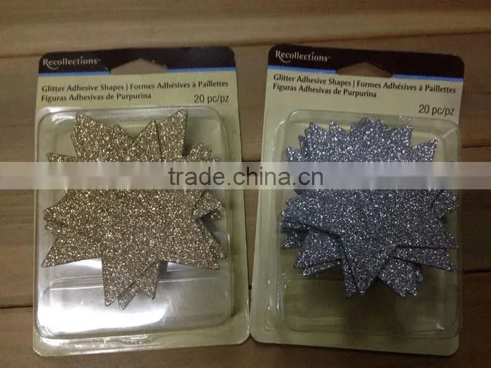 Christmas snowman glitter window sticker for promotional gifts
