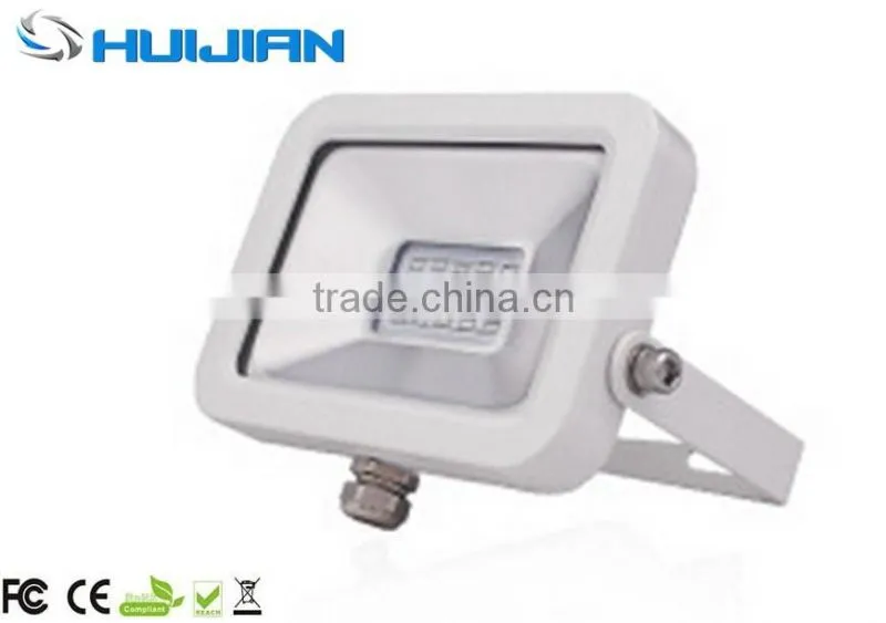 White housing ultrathin 10W outdoor led flood light 3years warranty