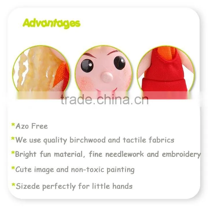 Adorable Knitted Finger Puppet Doll For Theatre Stage Play