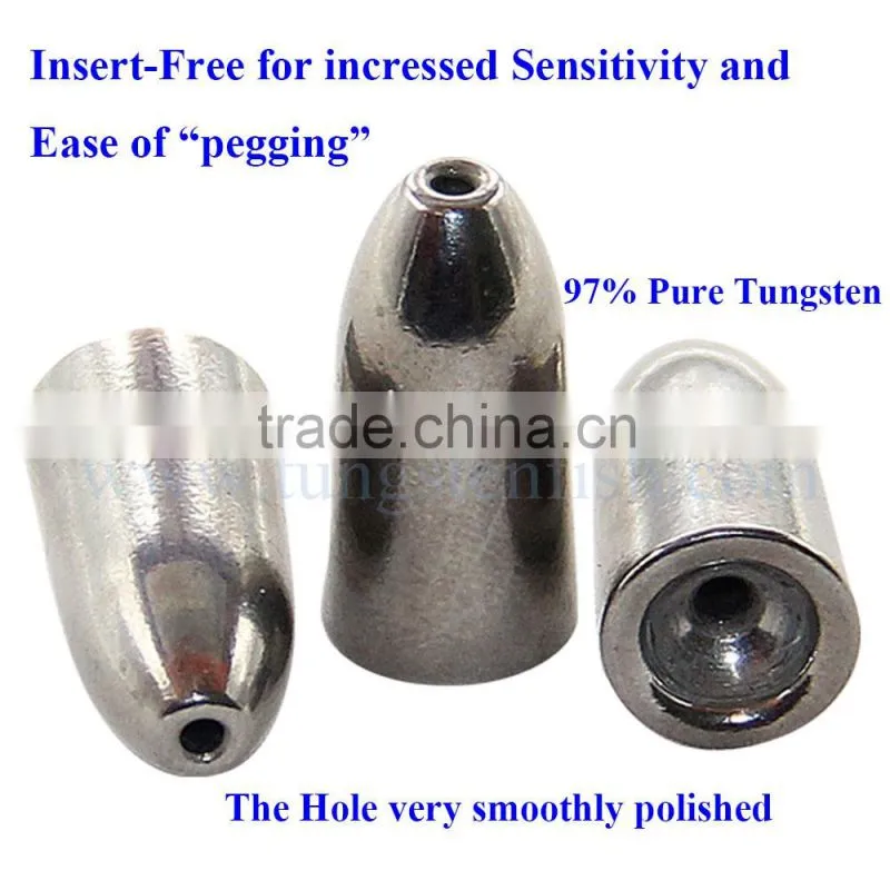Tungsten sinkers fishing weights/tungsten worm weight