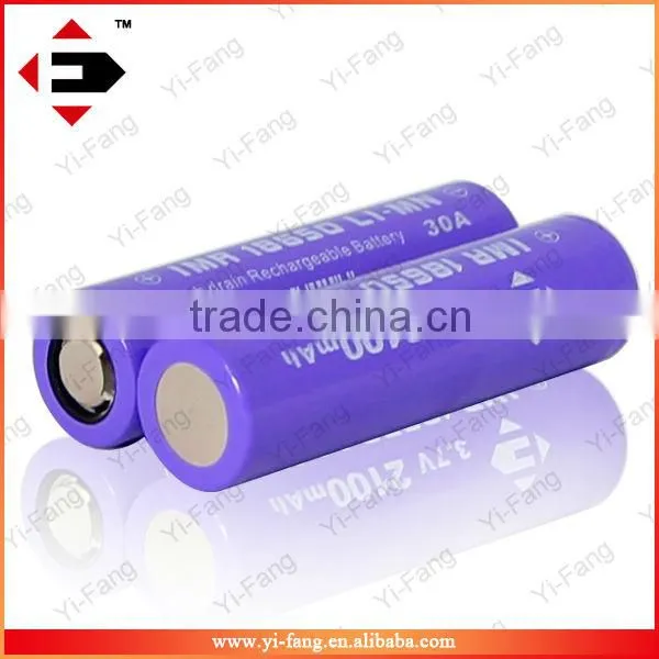 efan vaped batteries 18650 3.7v 2100mah 30A electronic cigarette big battery