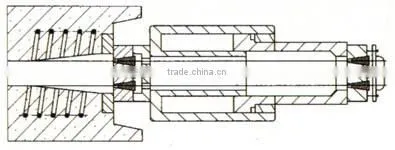 prestressing hydraulic jack for post-tension