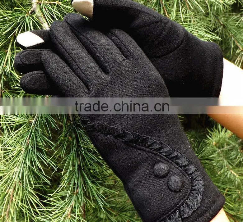 Hot Selling Low Price Full Finger Customize Mirco Velvet Material Cycle Winter Gloves for Woman