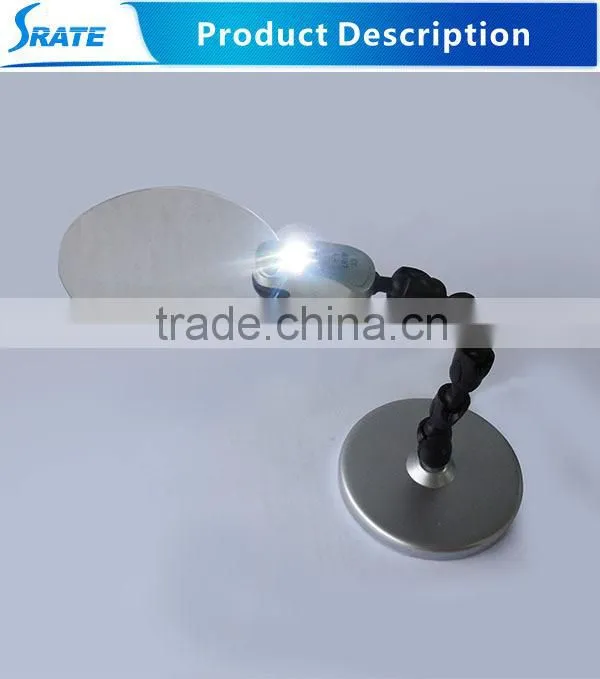 MG3B-4 2.5X, 6X LED Plastic Pellet Switching Framless Magnifying Glass