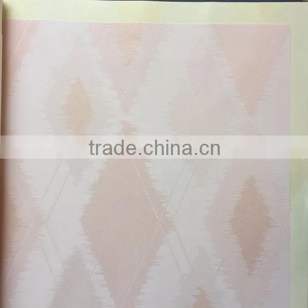 hot washable deep embossed rhombus vinyl wallpaper for home decoration