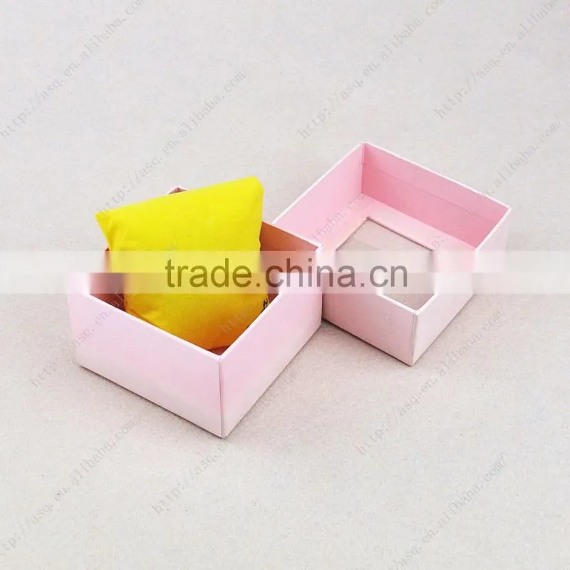 Custom cheap paper watch gift box with PVC window
