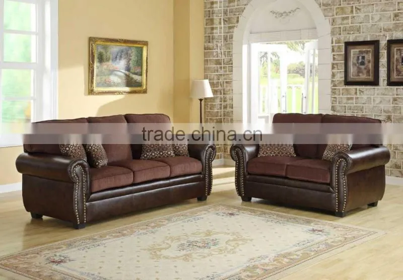 French style modern sofa design leather home or hotel living room sofa set