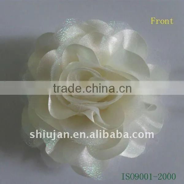White Fabric Flower---SH0045(Wedding dresses)