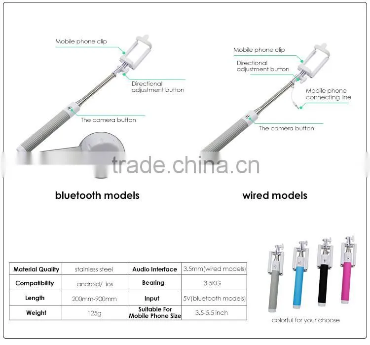 kjstar z07-6 wireless mobile phone monopod