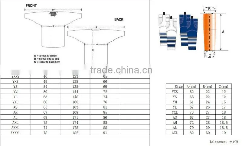 custom sublimated ice hockey jersey